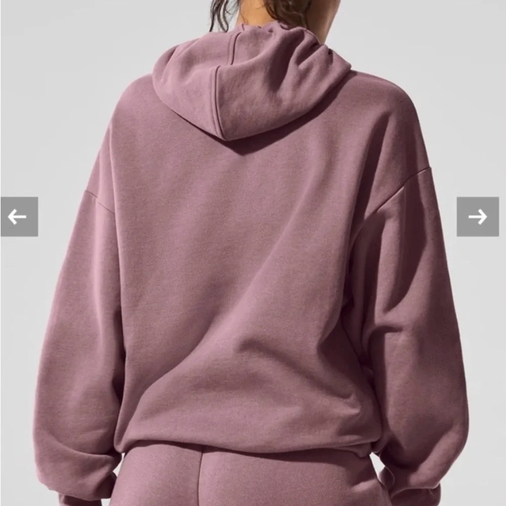 ALO Yoga Accolade Hoodie Medium Smoky Quartz NWT